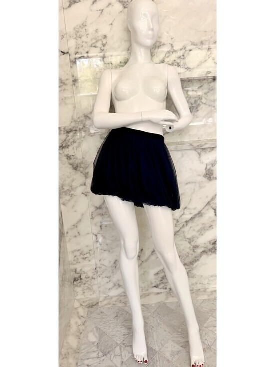 Haute Hippie Dresses & Skirts - Haute Hippie Nude Twilight Navy Blue Tulle Bubble Mini Skirt Silk Size M NWT